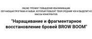 Постер: Наращивание и фрагментарное восстановление бровей BROW BOOM