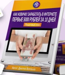 Книга
 Как заработать первые 5000 руб за 10 дней